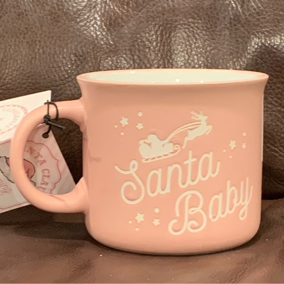 Santa Baby Pink Christmas Mug - Peppermint & Pine - Picture 5 of 8